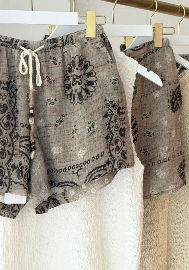 Scarf Print Shorts