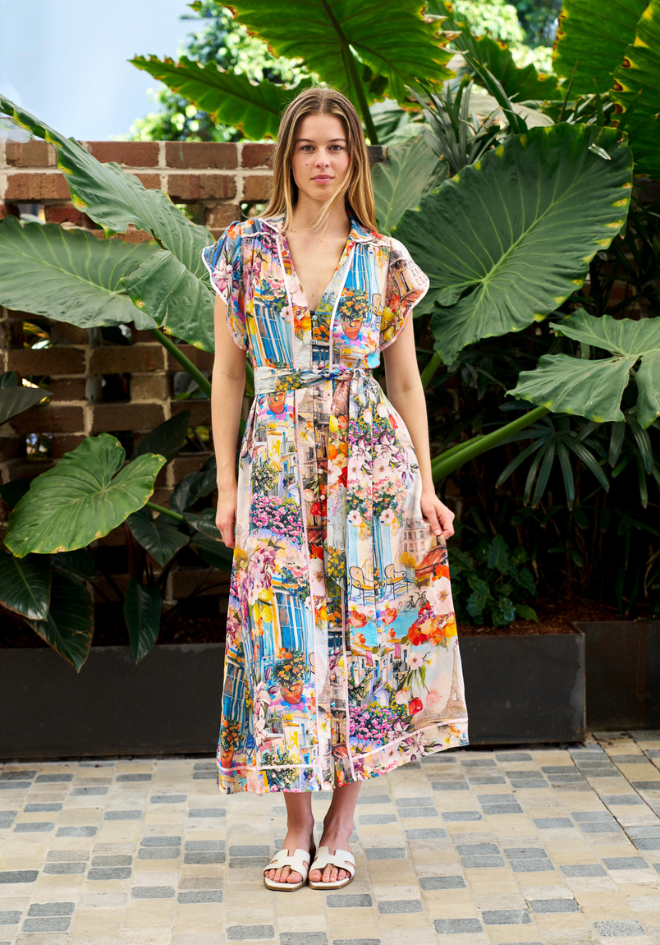 Paris Summer Midi Dress