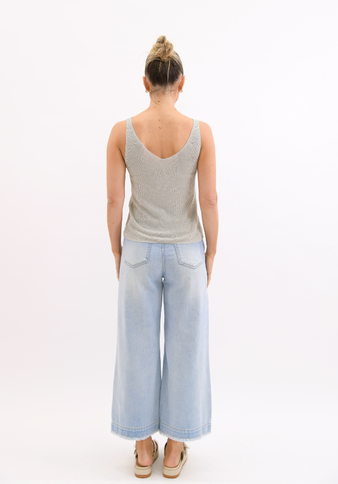 Moonlit Glow Glitter Top