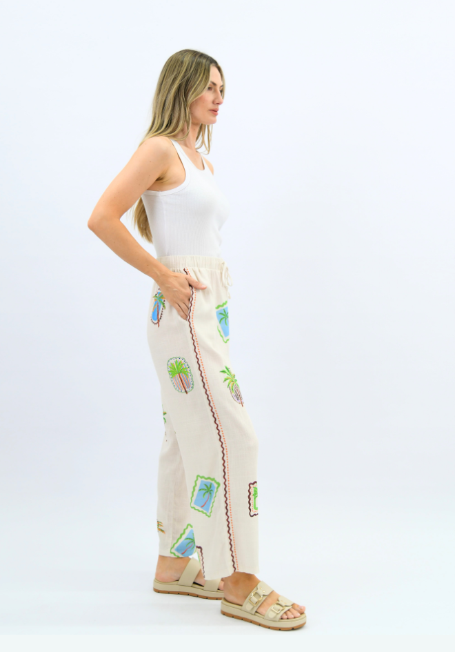Coastal Postcard Pants