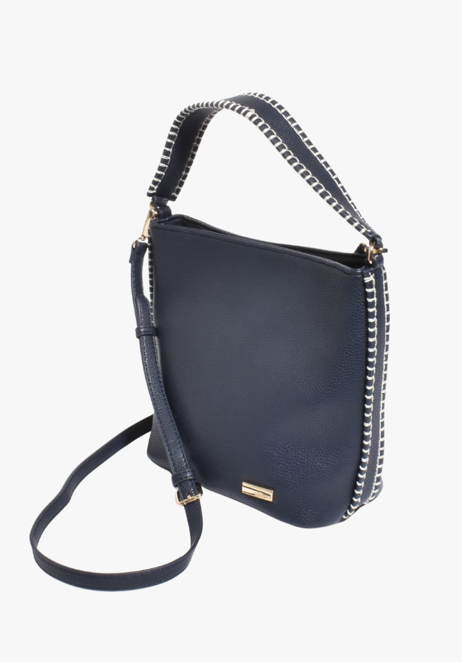 Stevie Blanket Stitch Bucket Bag