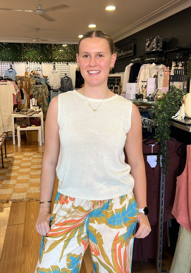 Spring Tank - Cream