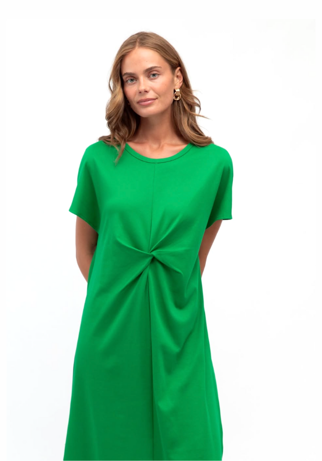 Twist Front Dress - Green