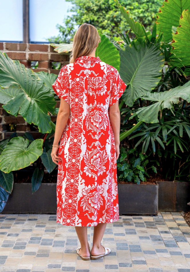 Clayton Dress - Red