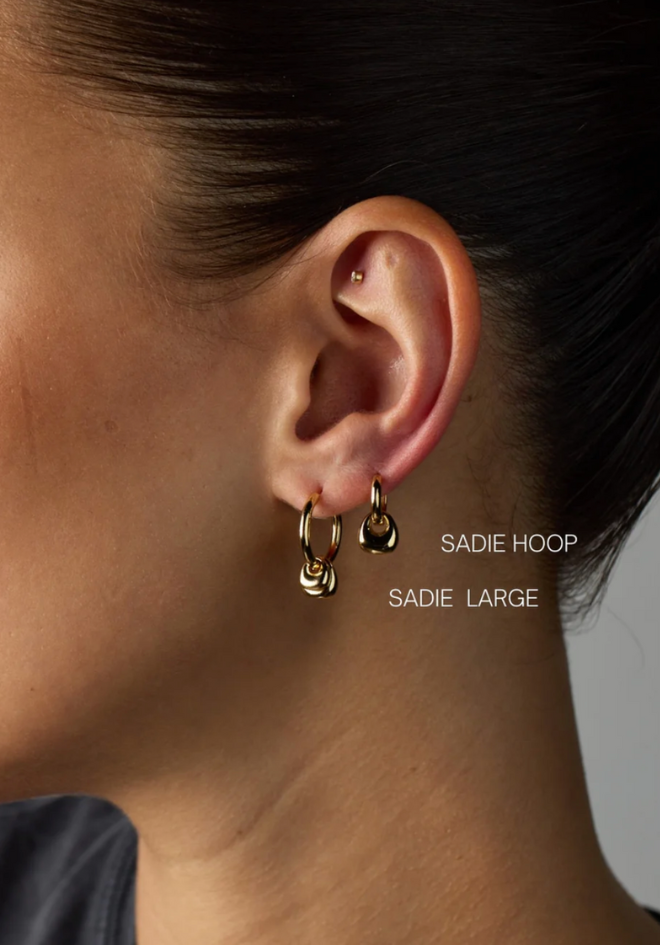 Sadie Large Earrings - Gold