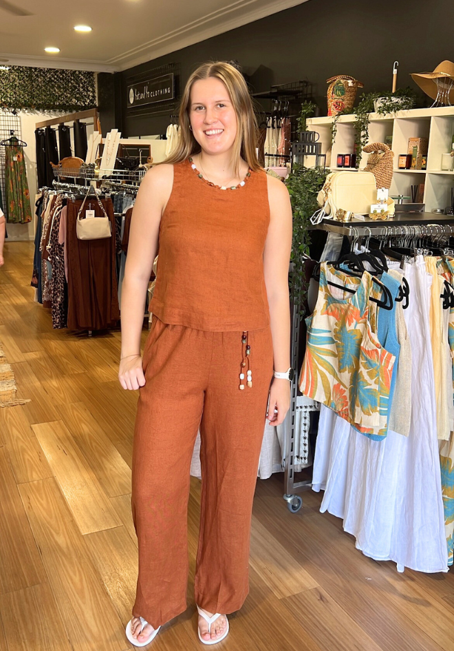 Gigi Pants - Rust