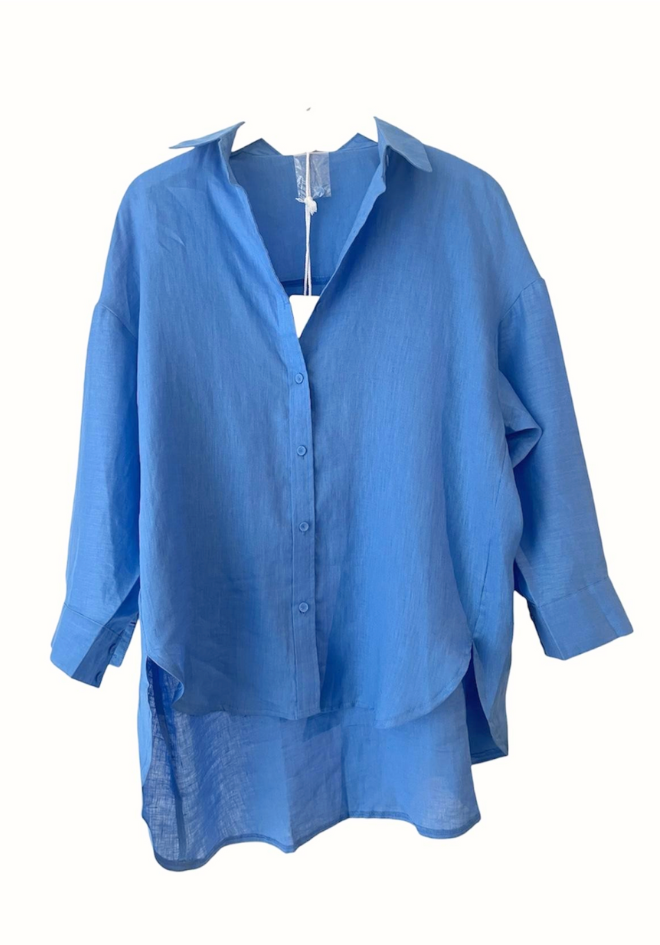 Boyfriend Shirt - Dazzling Blue
