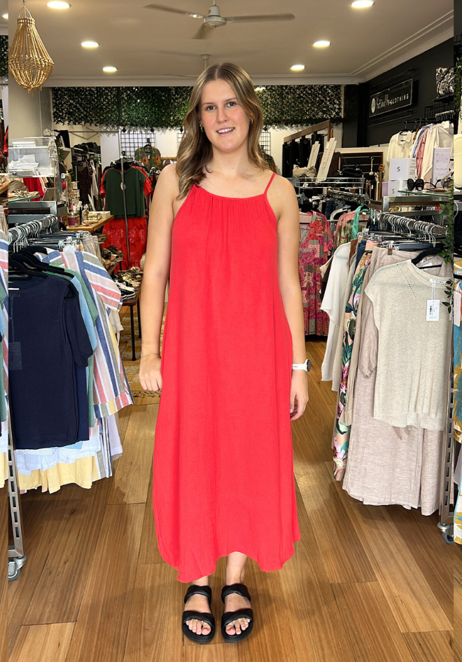 Ettie Dress - Red