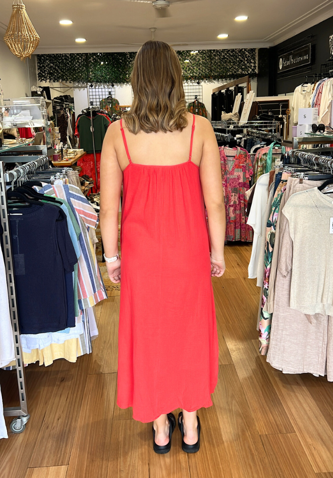 Ettie Dress - Red