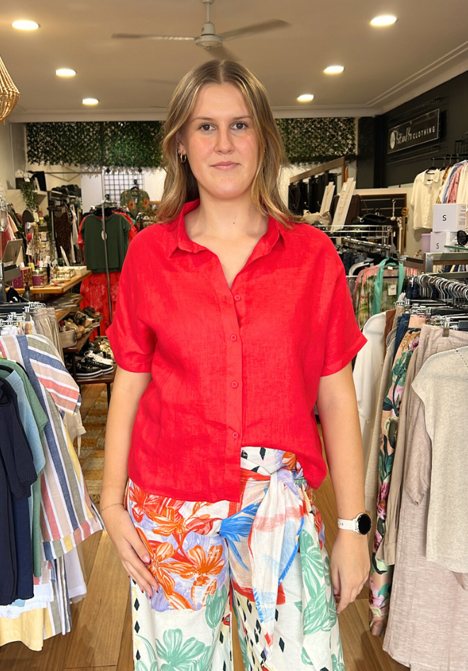 Bronte Shirt - Red