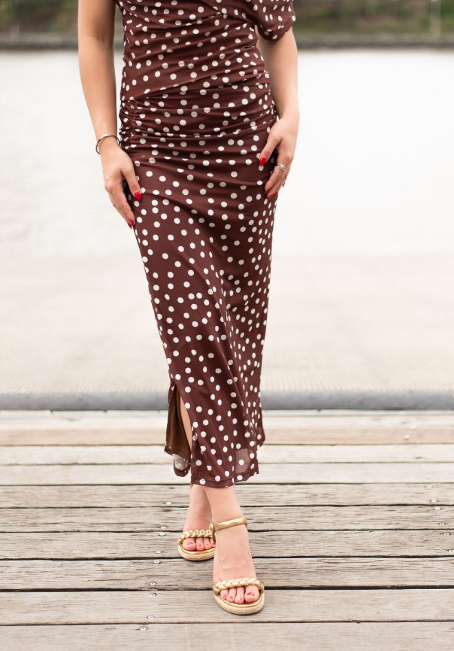Carter Polka Dot Midi Skirt