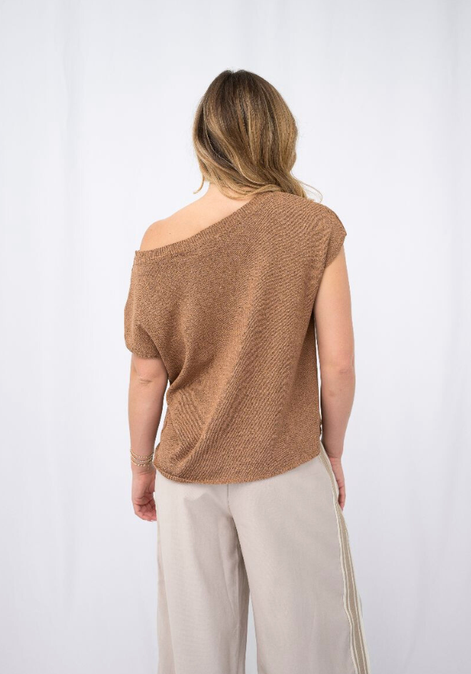 Kayla Knit Top - Nutmeg