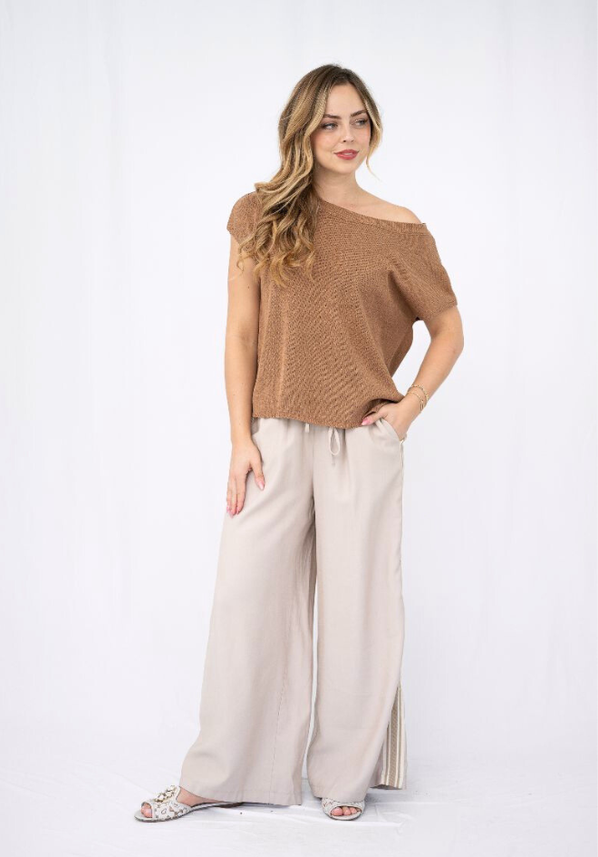 Kayla Knit Top - Nutmeg