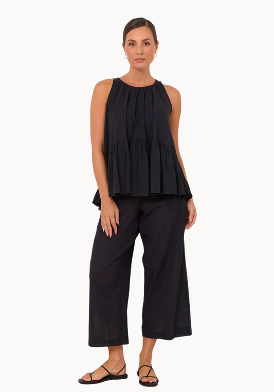 Ariah Sleeveless Top - Black