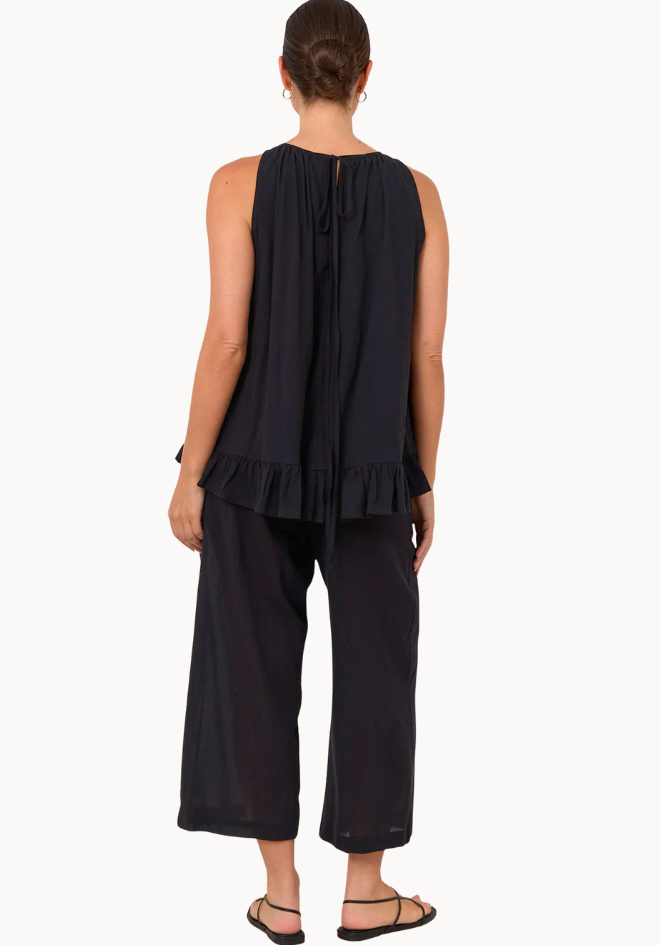 Ariah Sleeveless Top - Black