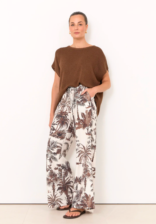 Asani Borneo Print Wide Leg Pants
