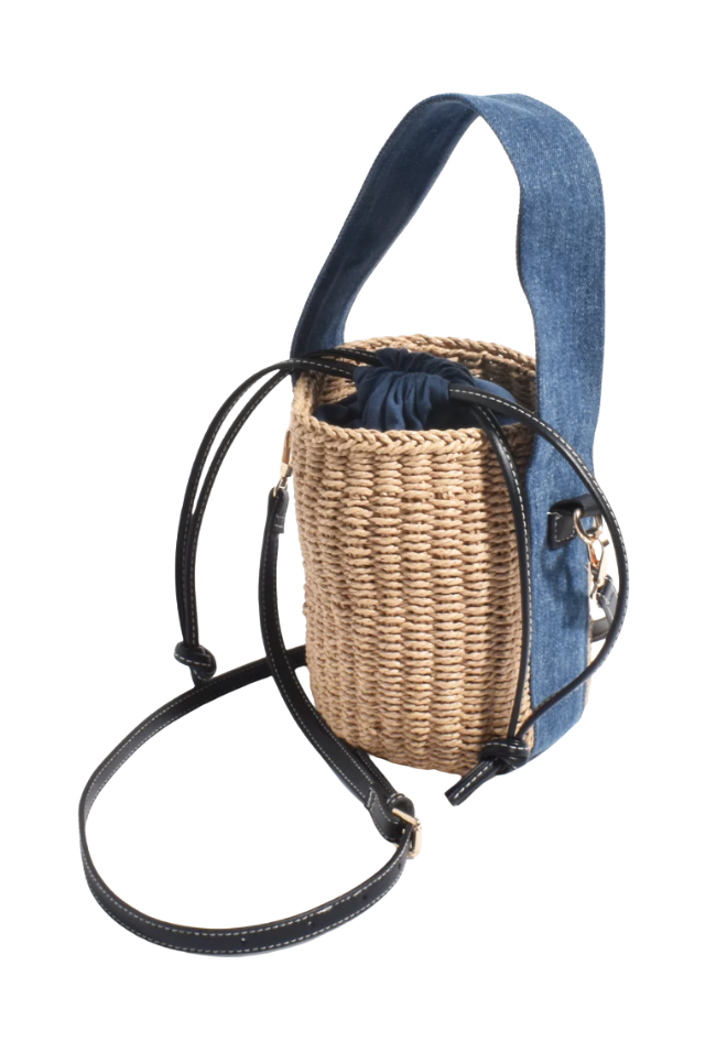 Alexa Denim Weave Mini Basket