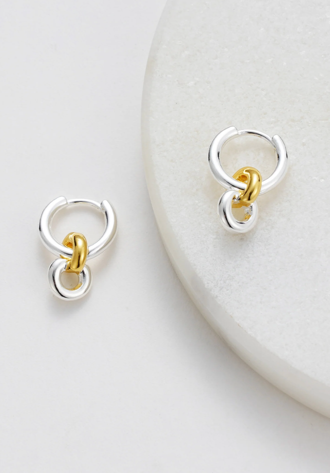 Daisy Earrings - Silver/Gold