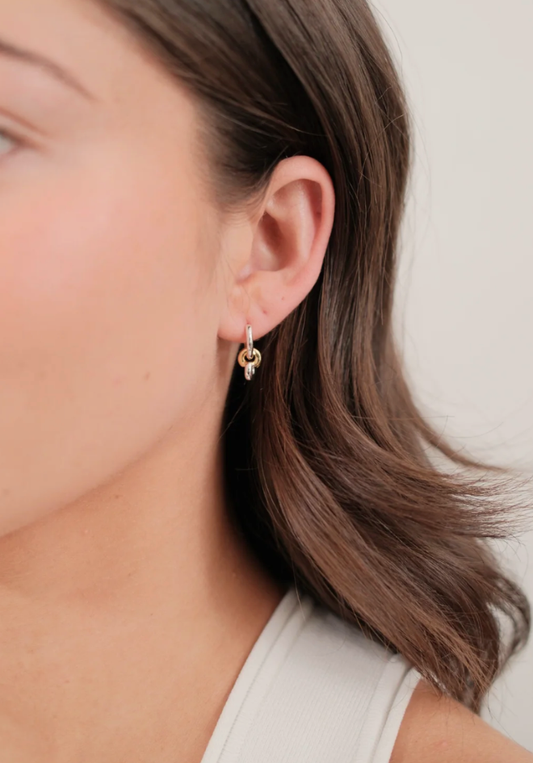 Daisy Earrings - Silver/Gold