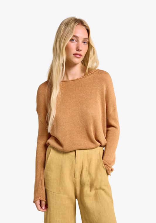 Jude Linen Pants - Pale Mustard