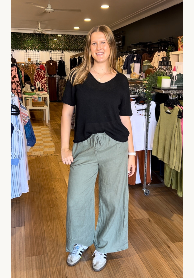 Tara Pants - Khaki