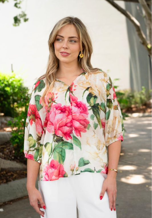 Peony Floral Blouse