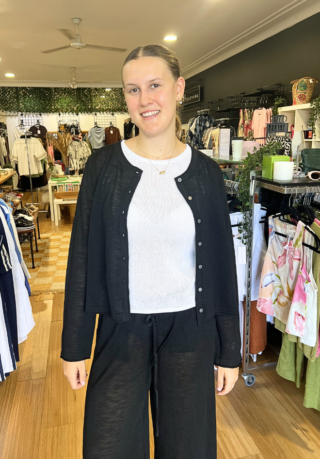 Coast Cardigan - Black
