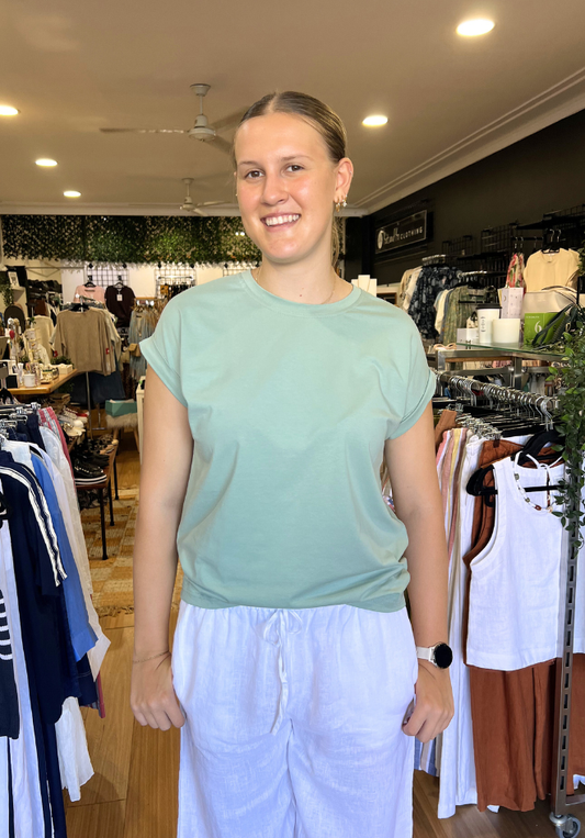 Rhodes Tee - Seafoam