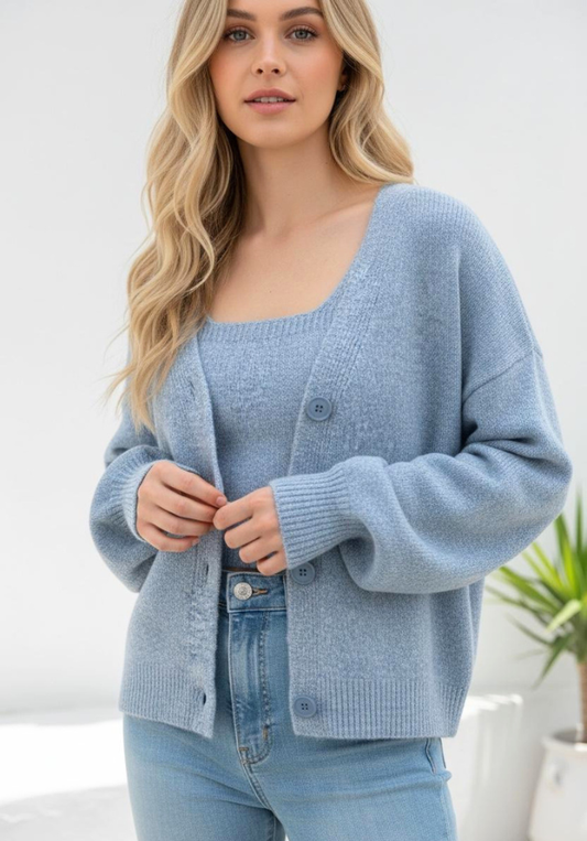 Melanie Knit Set - Blue