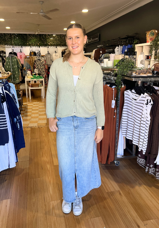 Raya Cardigan - Sage
