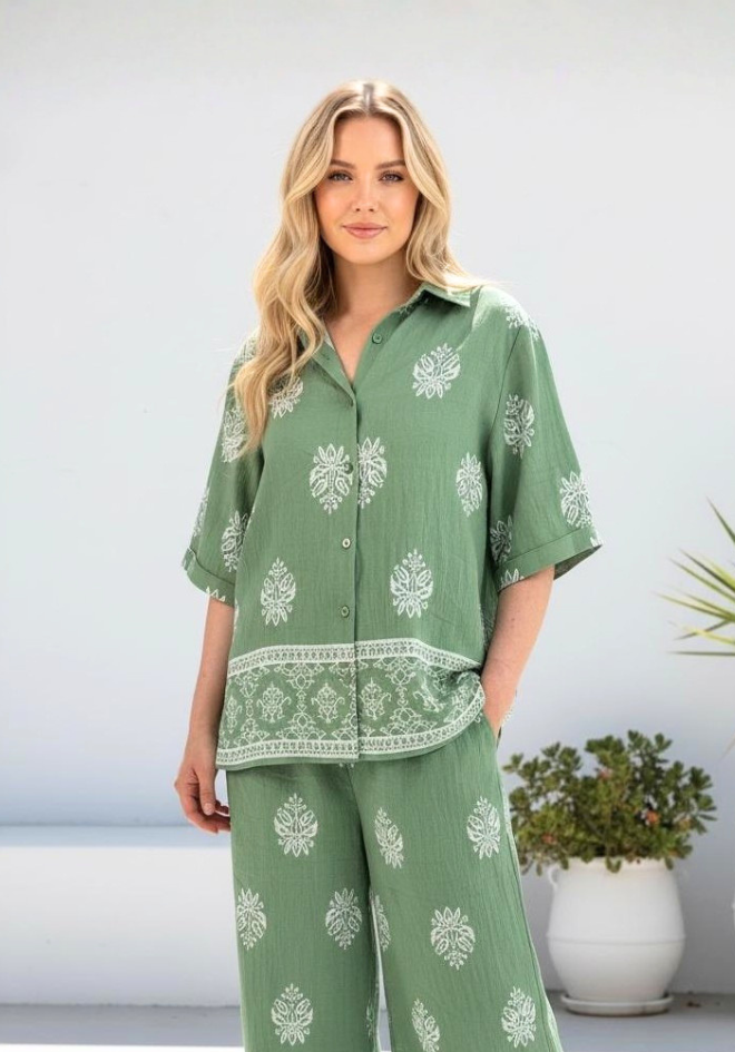 Micha Top - Fern Green