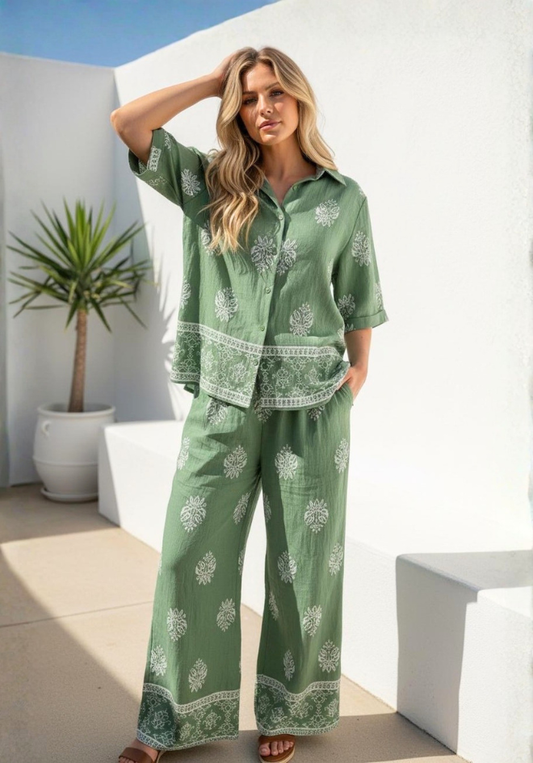 Micha Pants - Fern Green