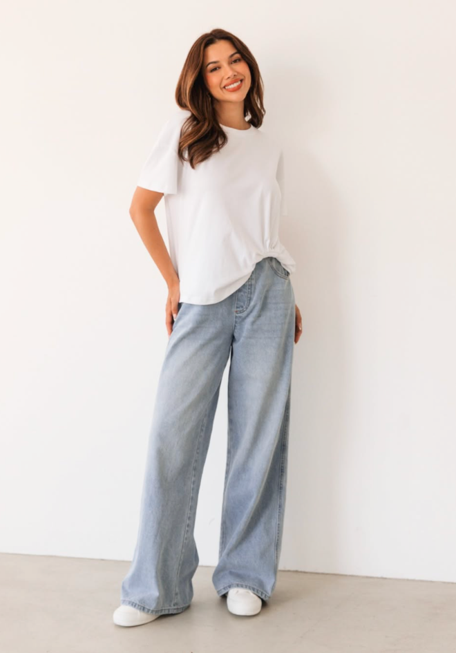 Easy Tuck Tee - White