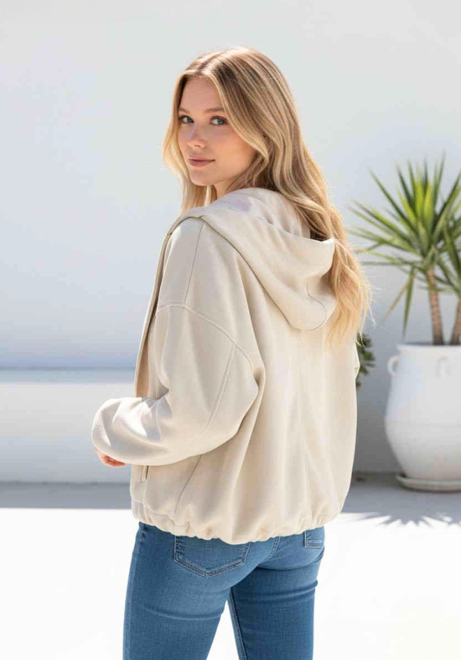 Dakota Faux Suede Bomber Jacket