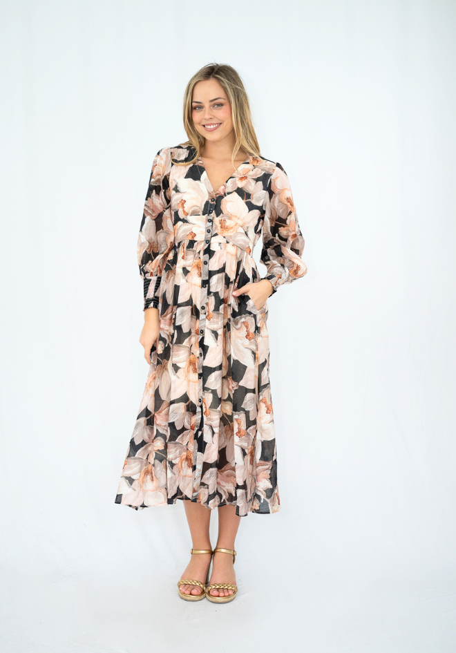 Autumn Sunshine Midi Dress