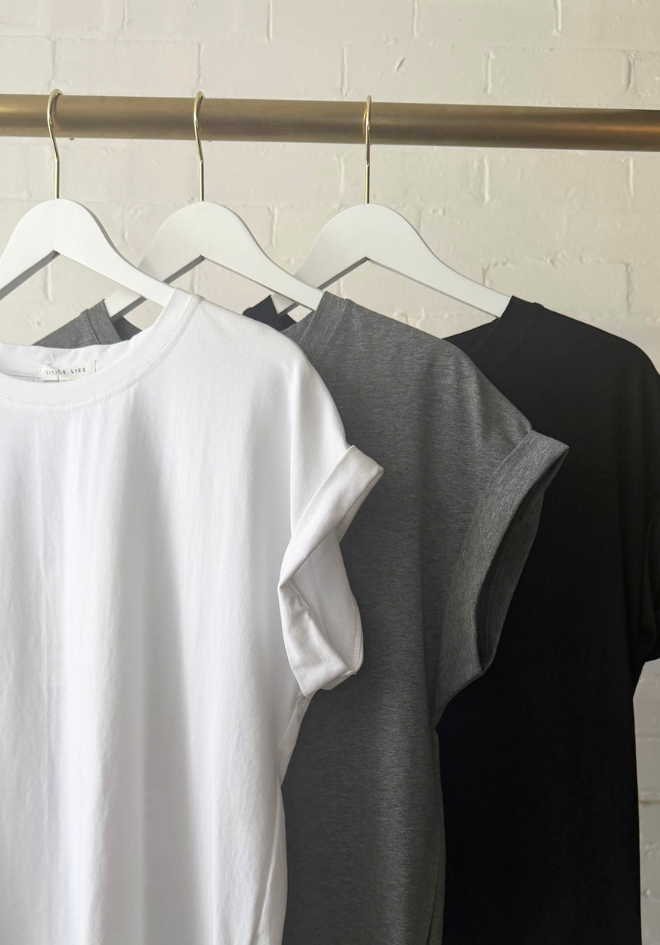 Rhodes Tee - Charcoal