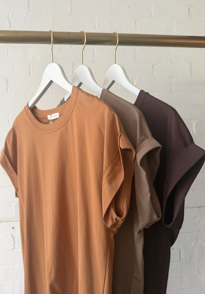 Rhodes Tee - Chocolate