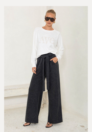 Ave Wide Leg Fleece Pant