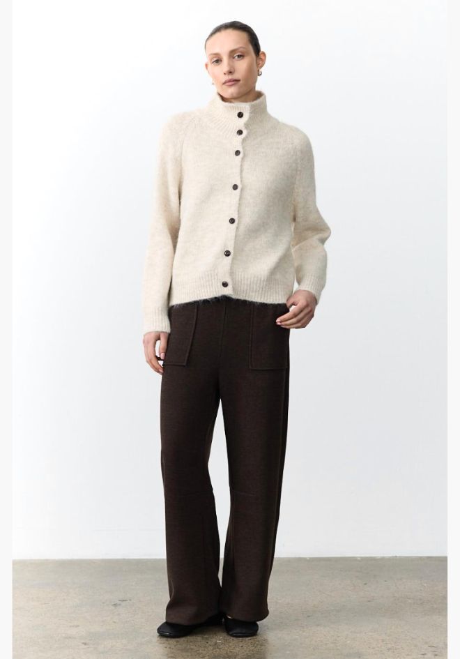 Sidney Button Up Cardigan - Oat