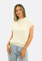 Avery Knit Vest - Cream