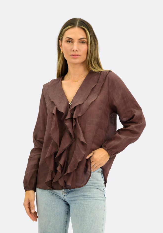 Claire Linen Blouse