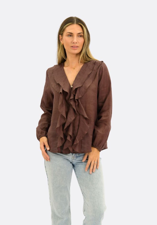 Claire Linen Blouse