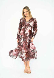 Autumn Paradise Midi Dress