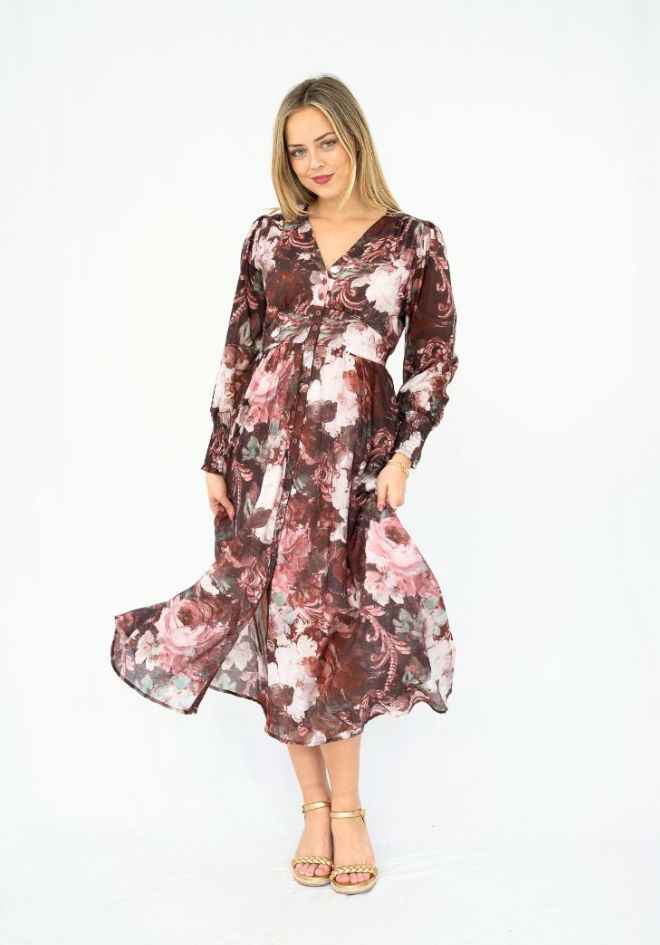Autumn Paradise Midi Dress