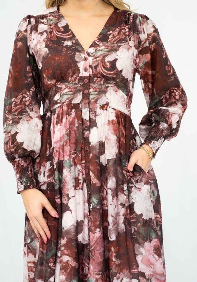 Autumn Paradise Midi Dress
