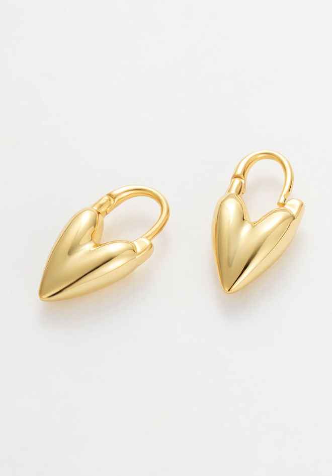 Jess Heart Hoop - Gold