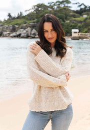 Osa Cotton Blend Jumper - Natural