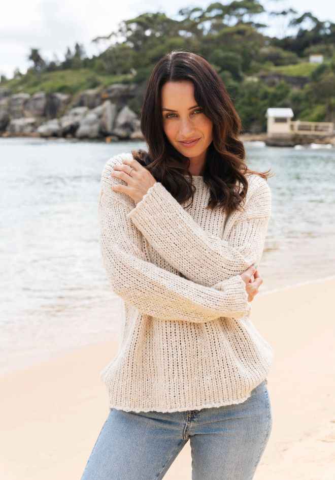 Osa Cotton Blend Jumper - Natural