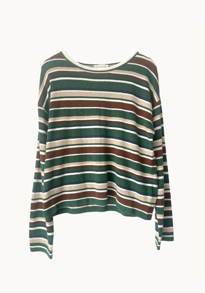 Verity Stripe Top - Green