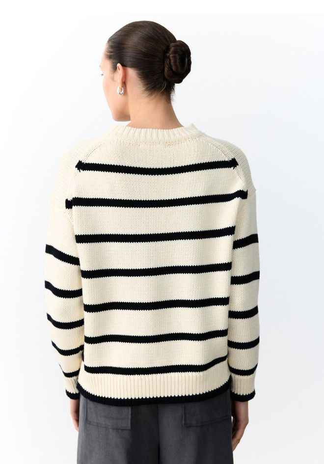 Lauren Stripe Knit - Milk